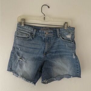 Joe's Jeans Light Blue Distressed Jean Shorts